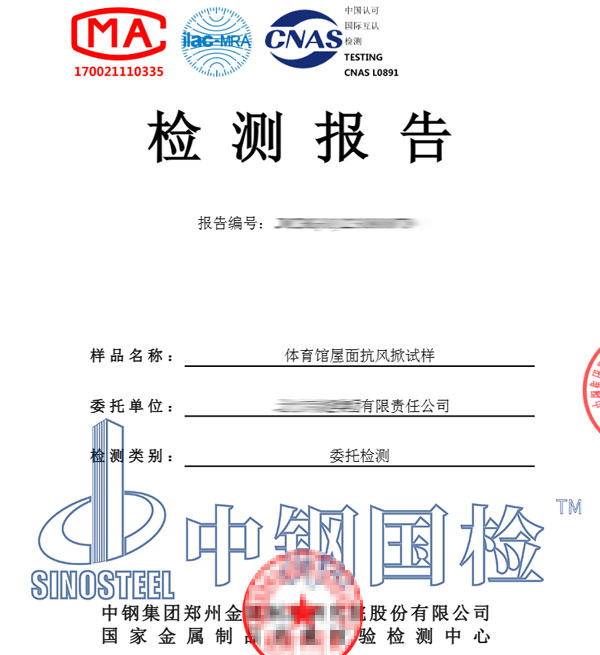 體育館檢測報告