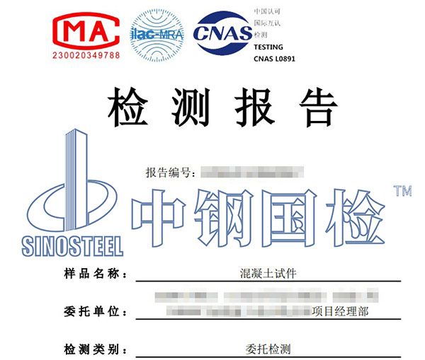 混凝土試塊水溶性氯離子檢測報告