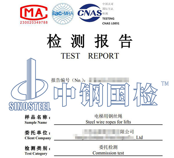 鋼絲繩檢測(cè)報(bào)告